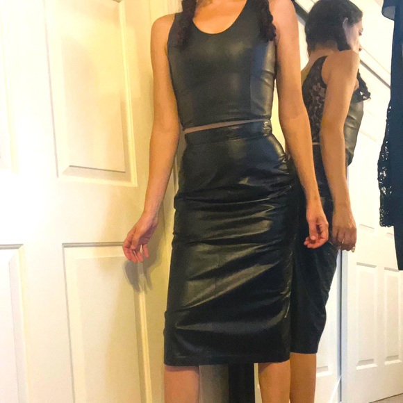 Dresses & Skirts - Leo e hijos of Tlaquepaque vintage genuine leather skirt